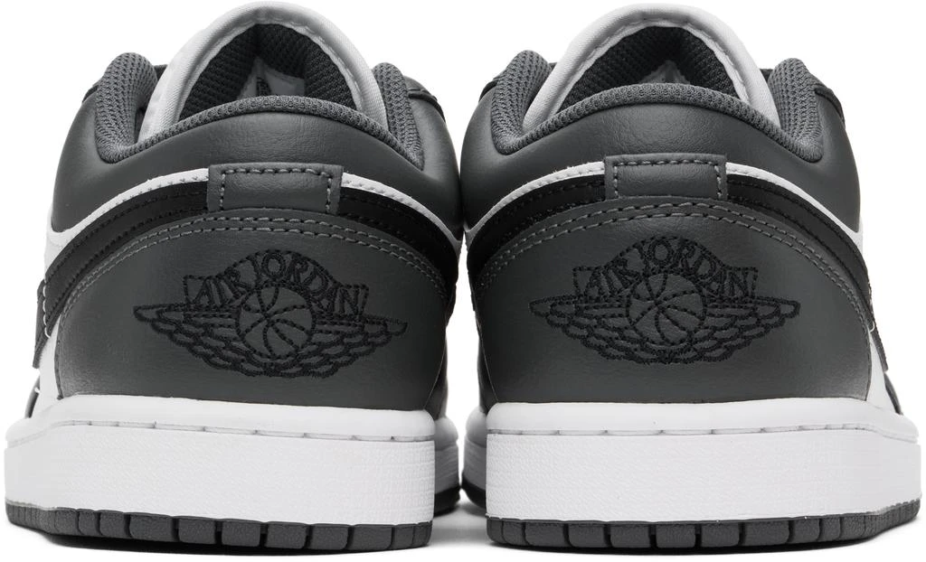 Jordan Gray & White Air Jordan 1 Low Sneakers 2