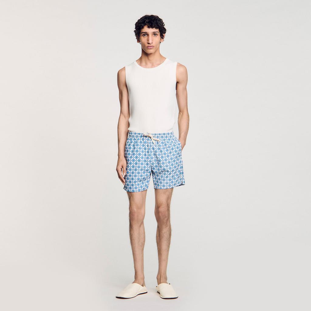 Sandro Square Cross swim shorts