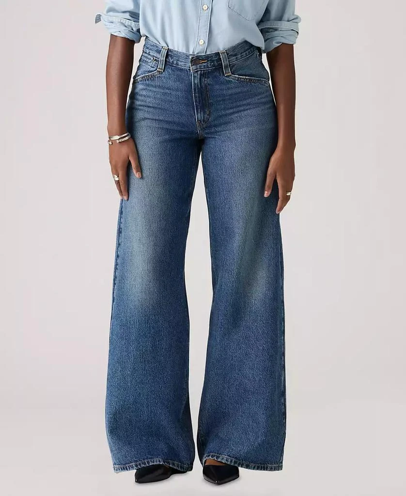 Levi
s Plus Size Mid-Rise Wide-Leg Baggy Jeans 2