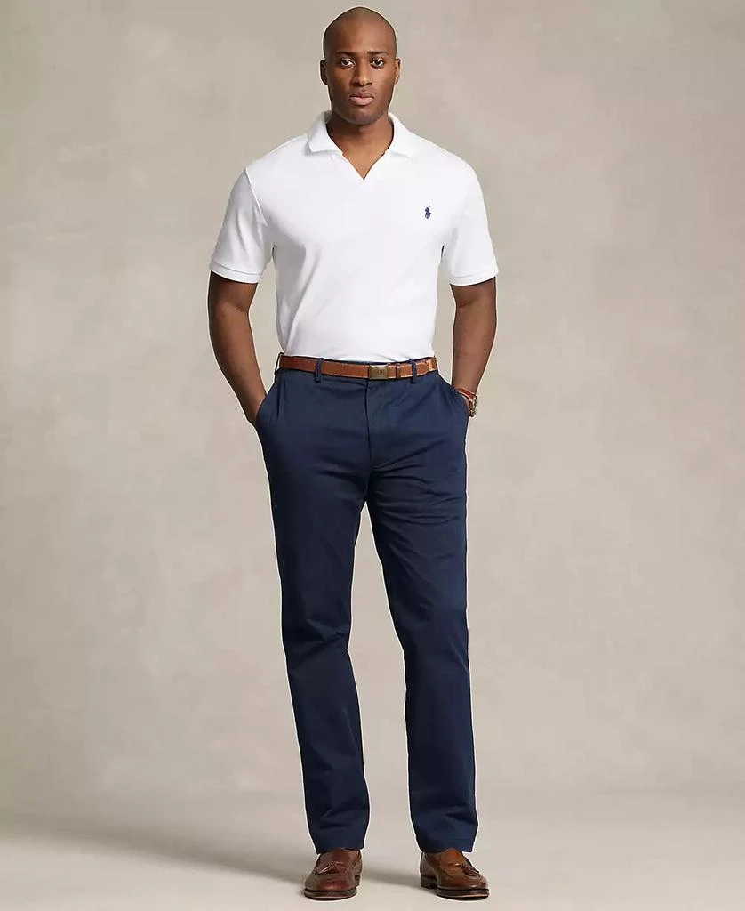 Ralph Lauren Men's Big & Tall Cotton Interlock Johnny-Collar Polo Shirt 4