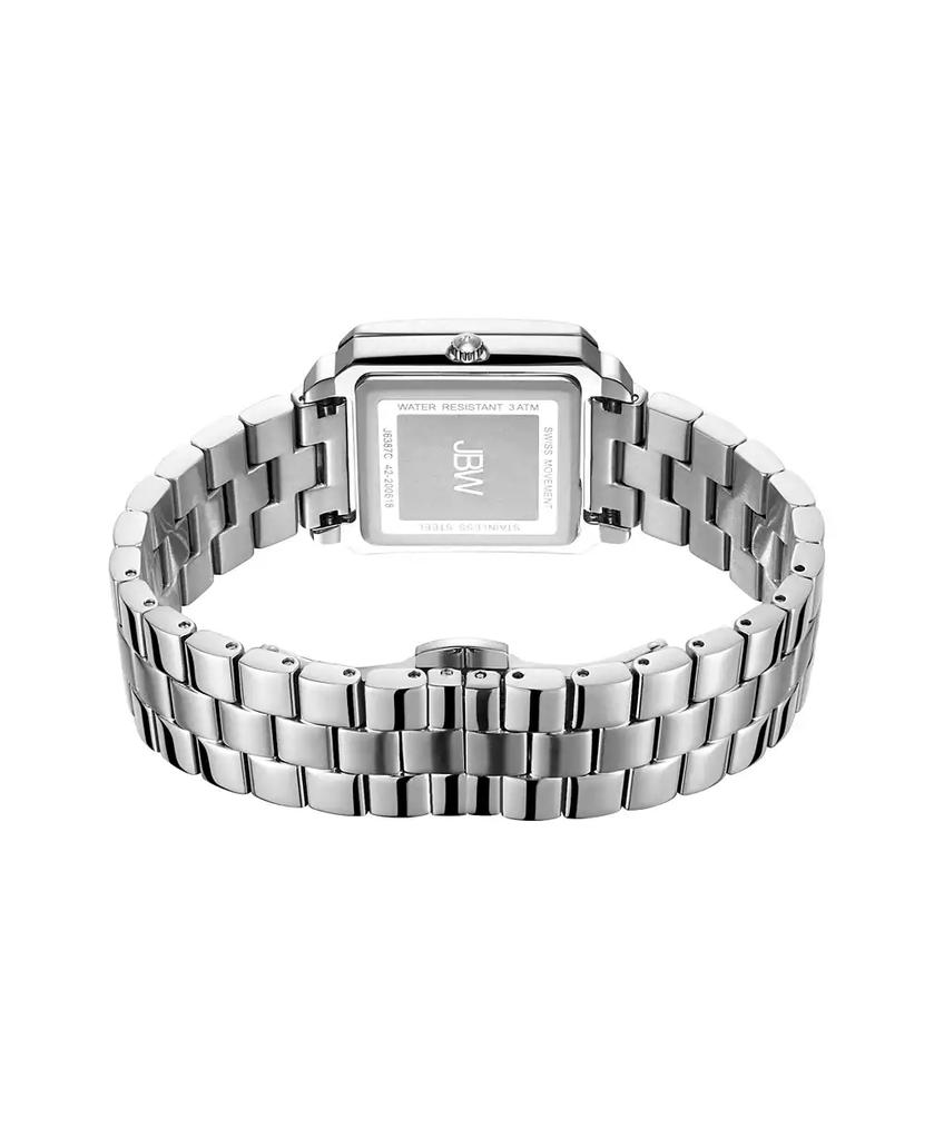 Jbw Women's Cristal Quartz Silver Stainless Steel Watch Set