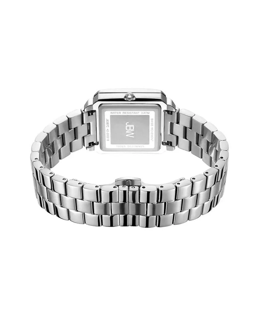 Jbw Women's Cristal Quartz Silver Stainless Steel Watch Set 2
