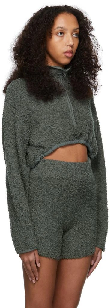 SKIMS Grey Cozy Knit Cropped Sweater 2