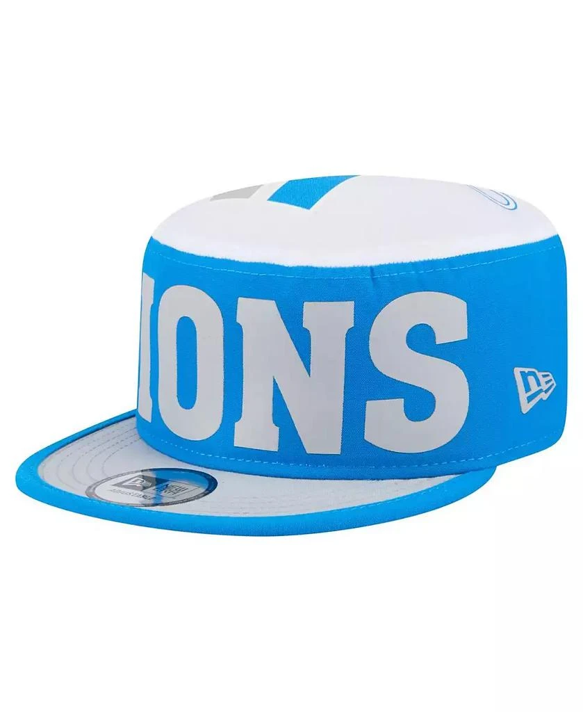 New Era Men's Blue Detroit Lions Throwback Retro Painter Snapback Hat 1