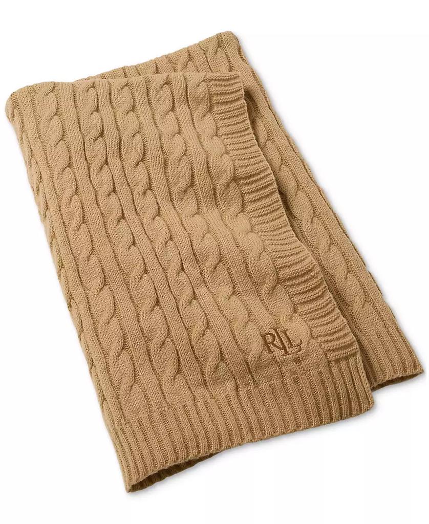 Ralph Lauren Jamie Cable-Knit Throw, 50" x 60"