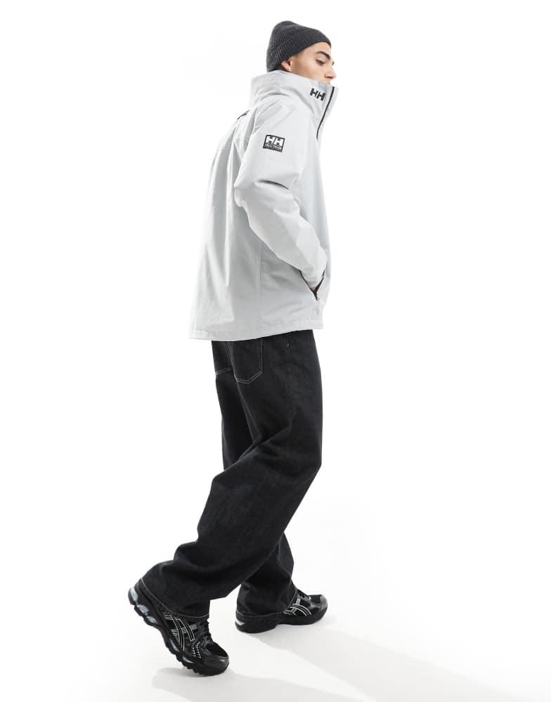 Helly Hansen Helly Hansen Crew hooded midlayer sailing jacket 2.1 in grey