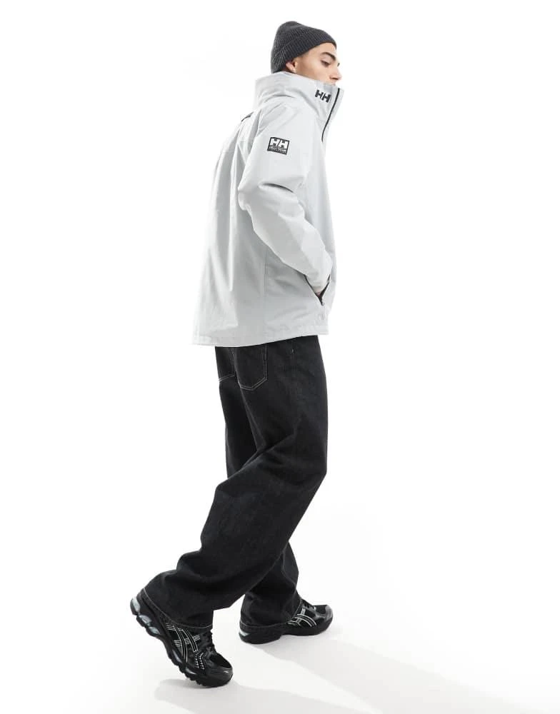 Helly Hansen Helly Hansen Crew hooded midlayer sailing jacket 2.1 in grey 2