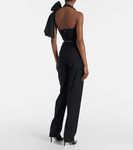 Max Mara Asymmetric virgin wool jumpsuit 3