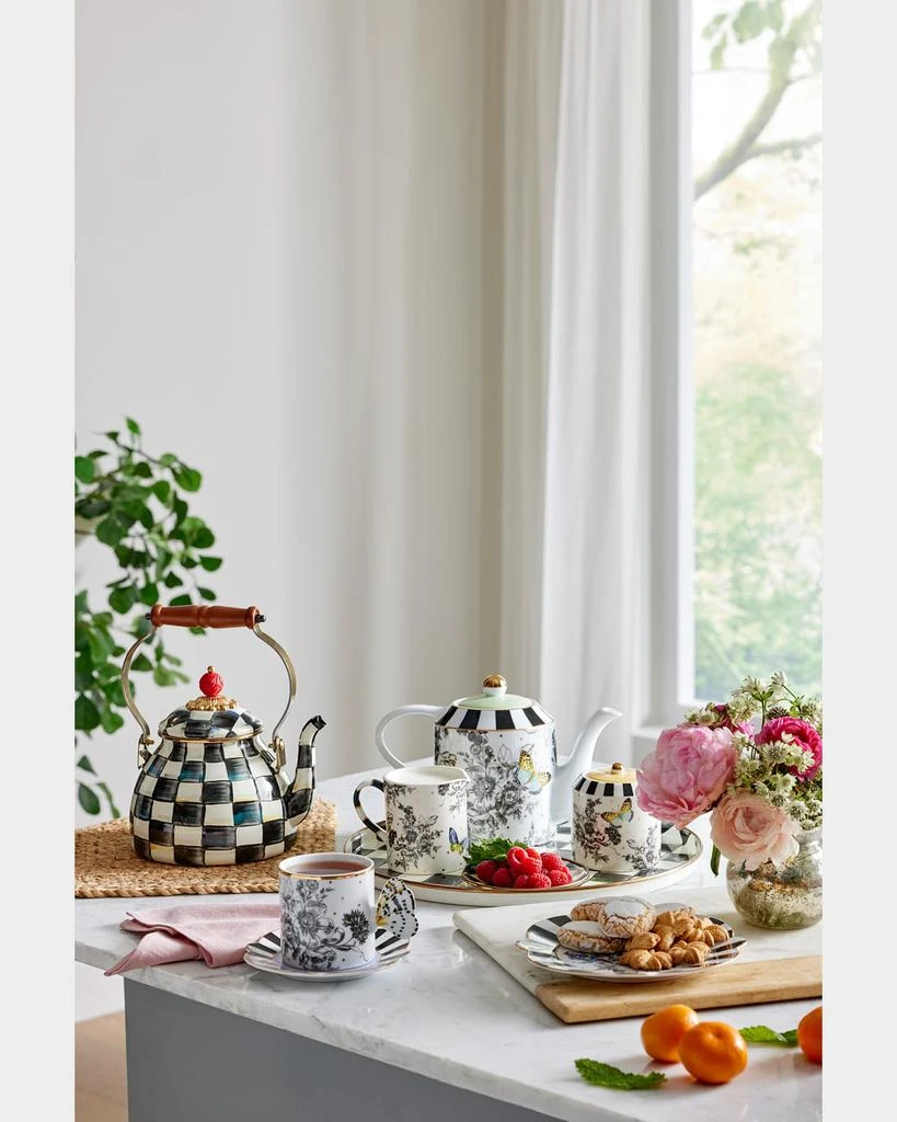 MacKenzie-Childs Butterfly Toile Teapot 5