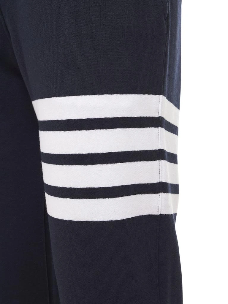 THOM BROWNE Intarsia Stripes Cotton Sweatpants 3