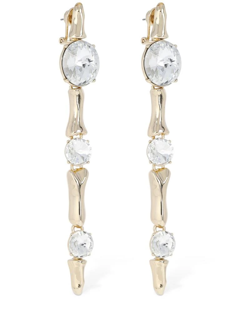 AREA Bone Long Drop Clip-on Earrings 2