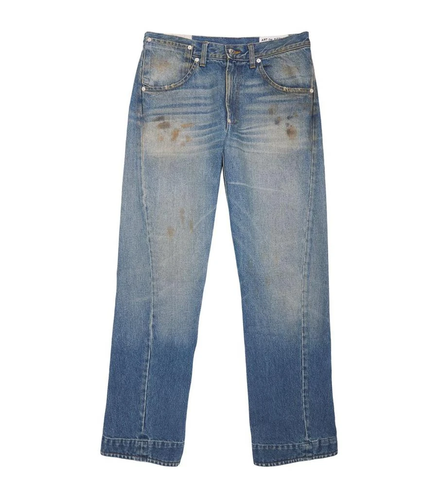 Gallery Dept Distressed Wide-Leg Jeans 1