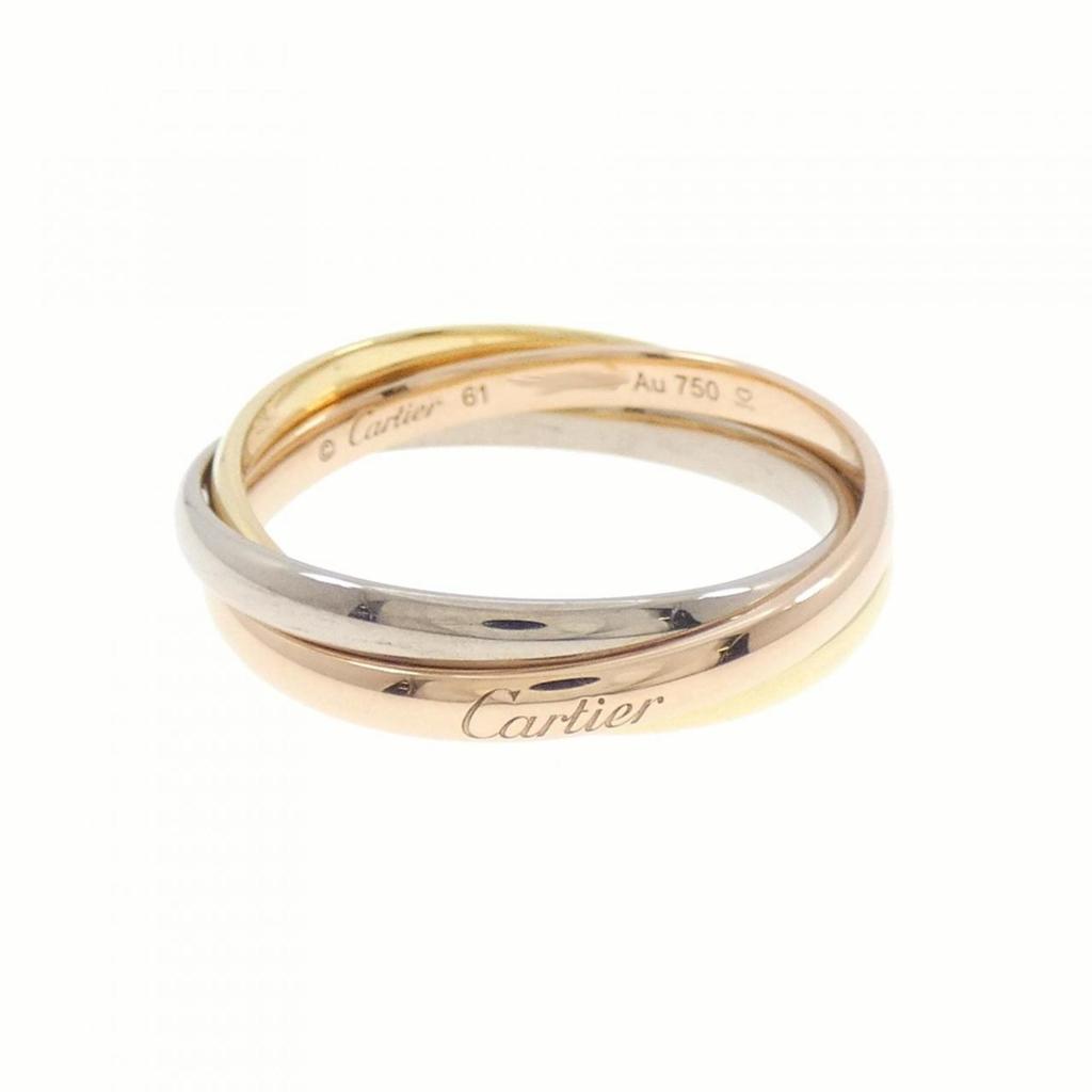 Cartier Trinity pink gold (18K) gold (18K) yellow gold (18K) Band Ring (Pre-Owned)