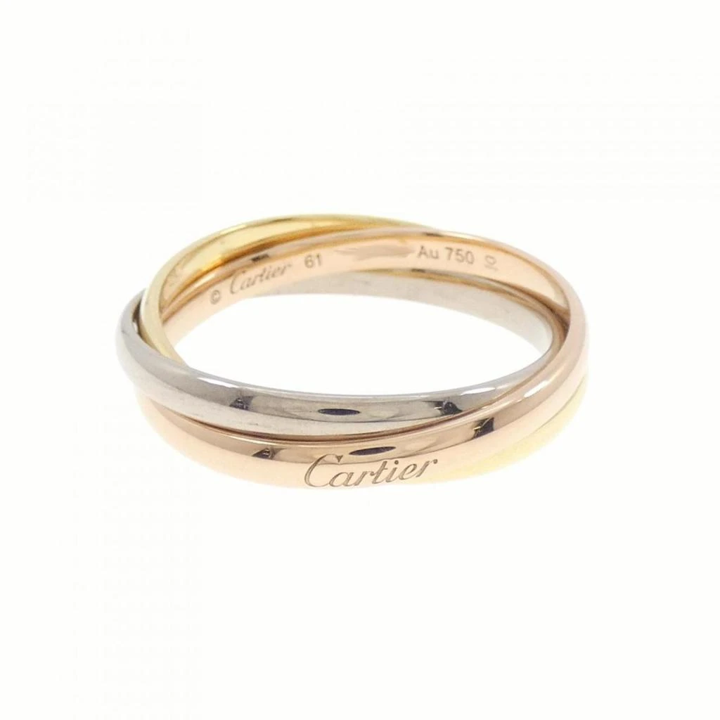 Cartier Trinity pink gold (18K) gold (18K) yellow gold (18K) Band Ring (Pre-Owned) 1