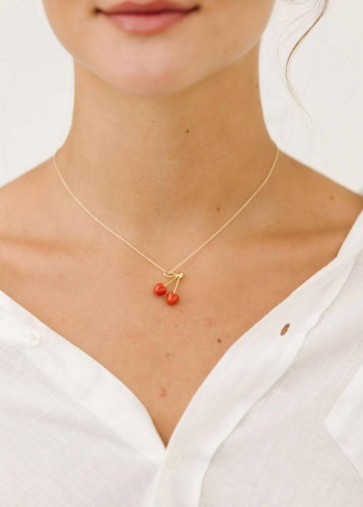 ALITA CEREZA チェリー　ネックレス ALIITA公式通販】アリータ 9KYG チェーンネックレス サクランボ レッド