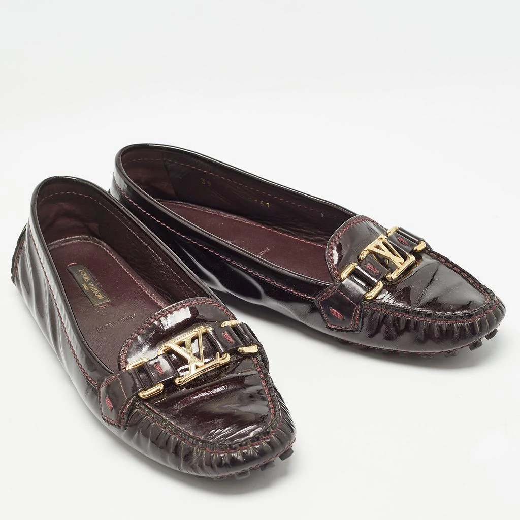 Louis Vuitton Louis Vuitton Burgundy Patent Oxford Ballet Flats Size 39 4