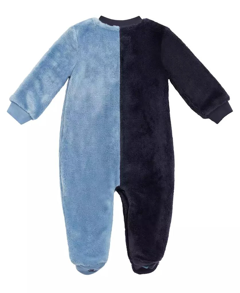 GUESS Baby Boy Plush Velour Footed Zip Coverall 2
