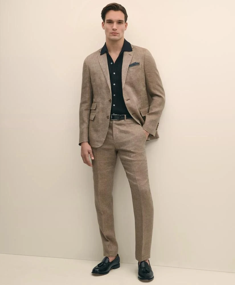 Brooks Brothers Classic Fit Linen 1818 Herringbone Sport Coat 1