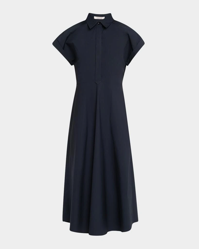 Dorothee Schumacher Poplin Power Short-Sleeve Midi Shirtdress 1