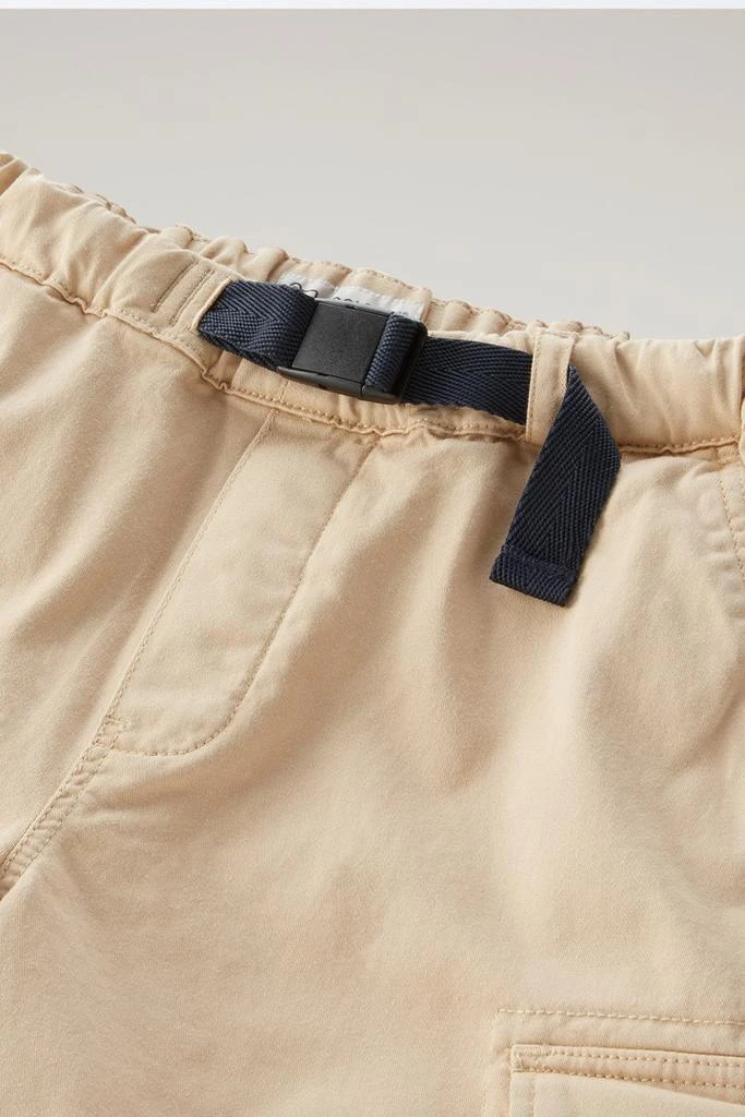 Woolrich Boys' Garment-Dyed Cargo Shorts in Stretch Cotton - Boys - Beige 3