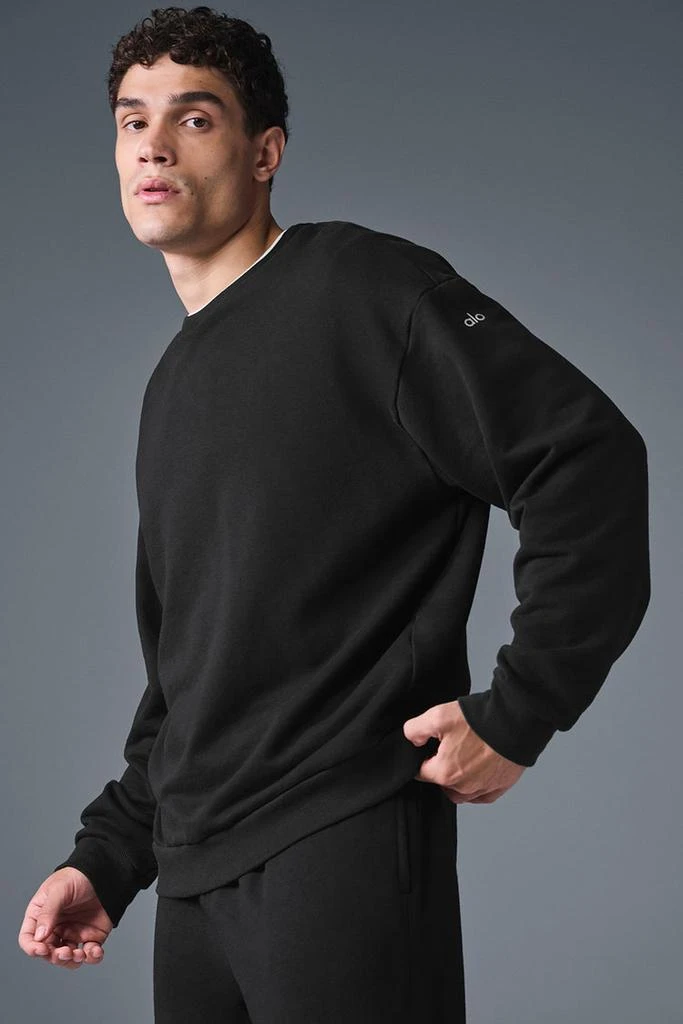 Alo Chill Crew Neck Pullover - Black 3