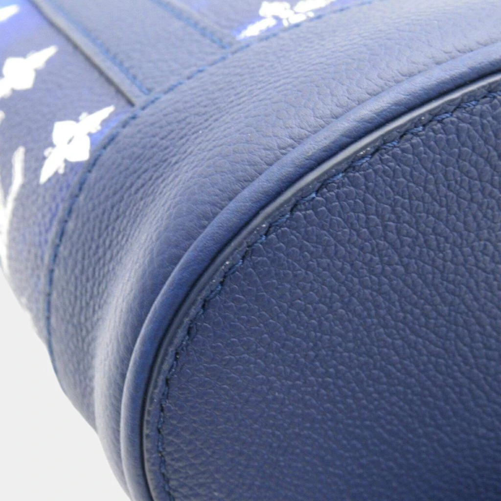 Louis Vuitton Louis Vuitton Randonne PM Coated Canvas Monogram Bandana Blue Shoulder Bag 10