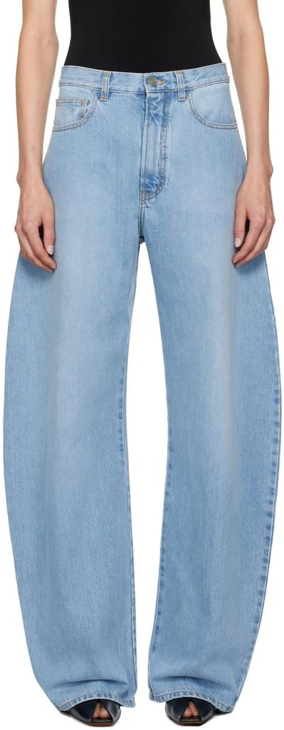 Alaïa Blue Round Jeans 1