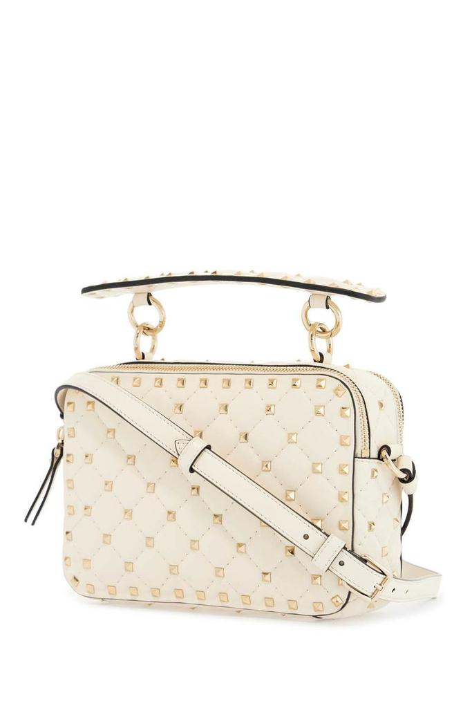 ショルダーバッグ・ポシェット Valentino Garavani Crossbody Bags Women Leather Beige/Ivory VALENTINO Garavani Rockstud Leather Crossbody Bag Ivory