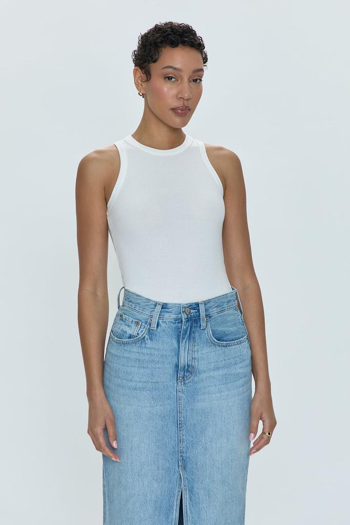 Pistola Denim Blake Crewneck Bodysuit - Le Blanc