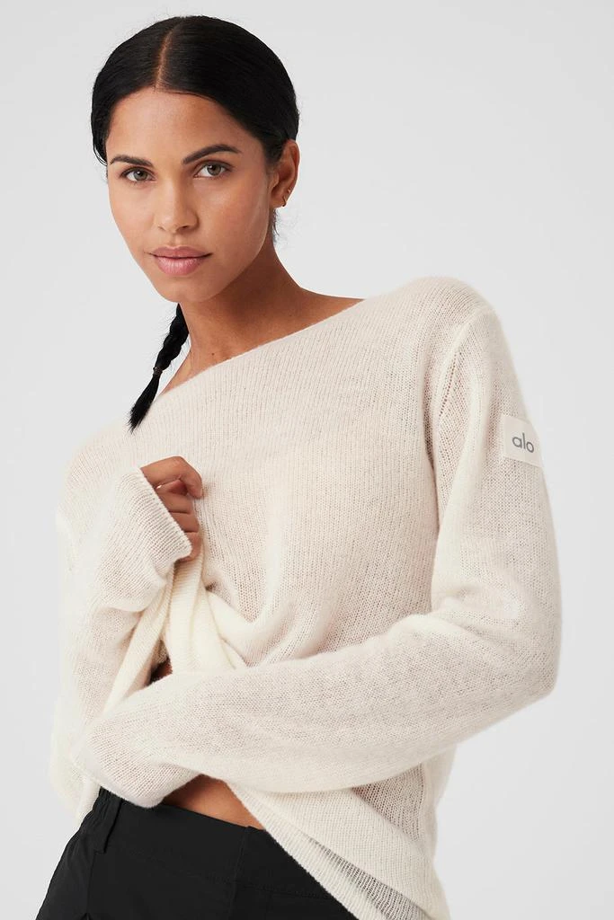 Alo Cashmere Reform Long Sleeve - Ivory 4