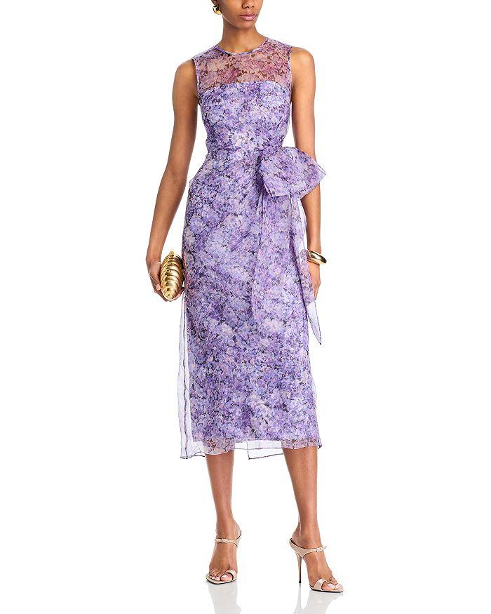 Cinq à Sept Silk Painted Hydrangea Miley Dress