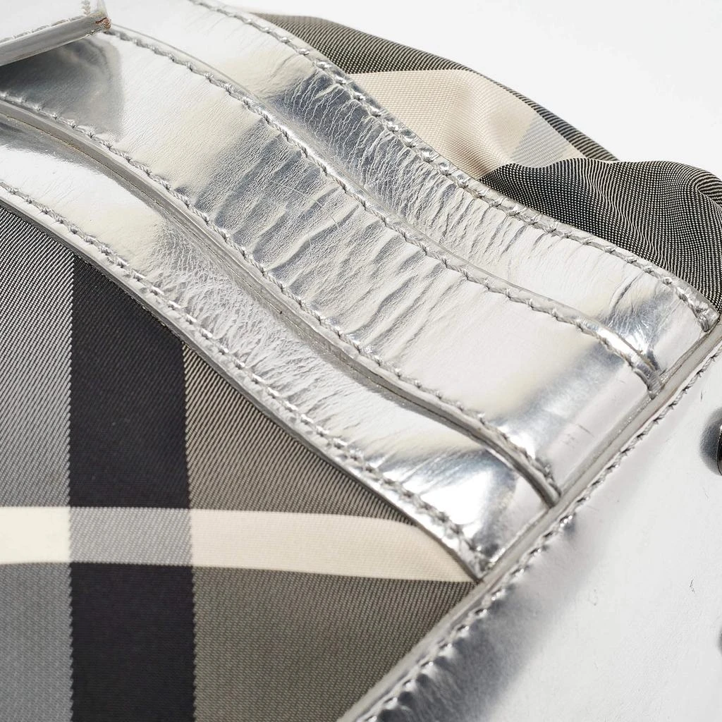 Burberry Burberry Silver Beat Check Nylon Victoria Tote 10
