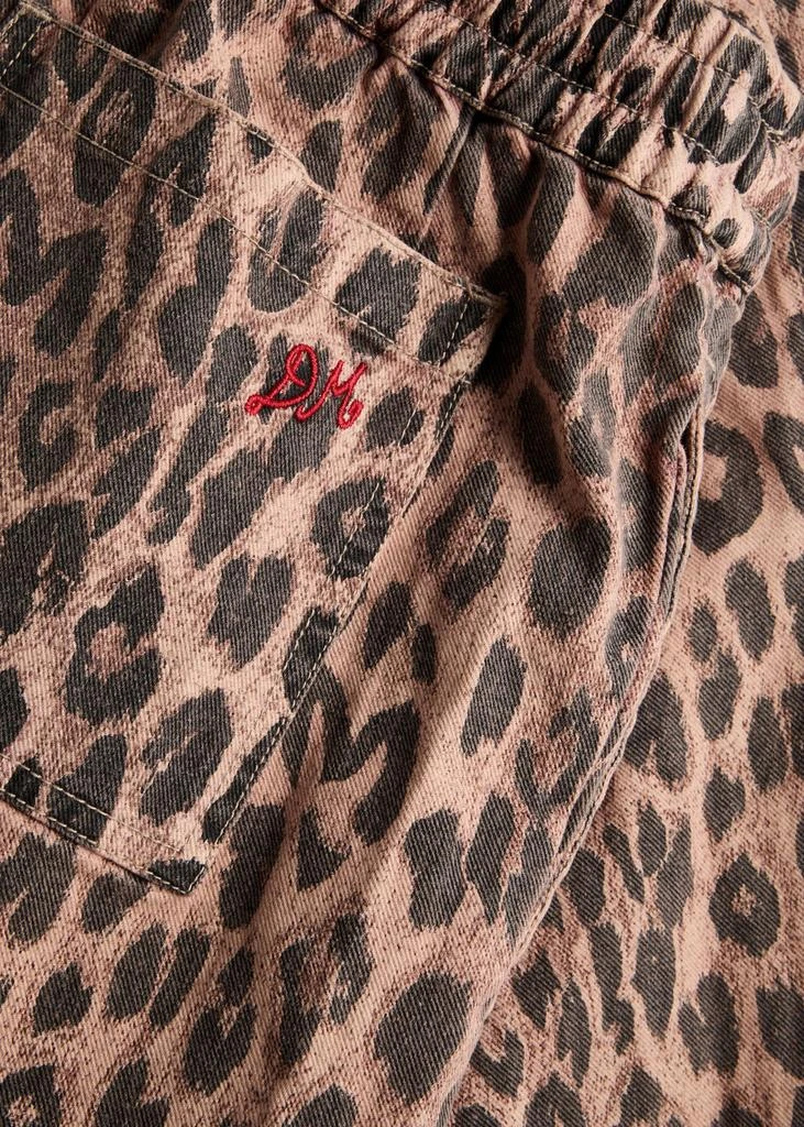 DAMSON MADDER Rafe leopard-print wide-leg jeans 5