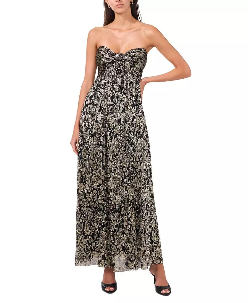 Parker Women's The Piper Metallic-Print Strapless Maxi Dress 1