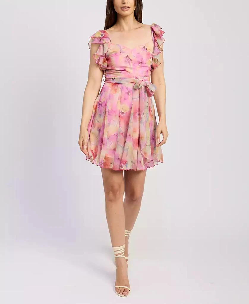 En Saison Women's Amari Ruffle Mini Dress 1