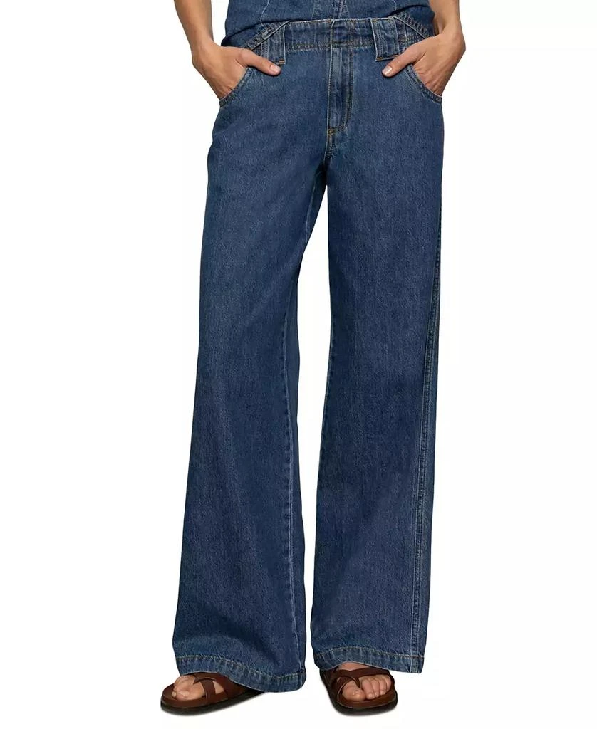 Sanctuary Women's Arden Mid Rise Wide-Leg Jeans 2
