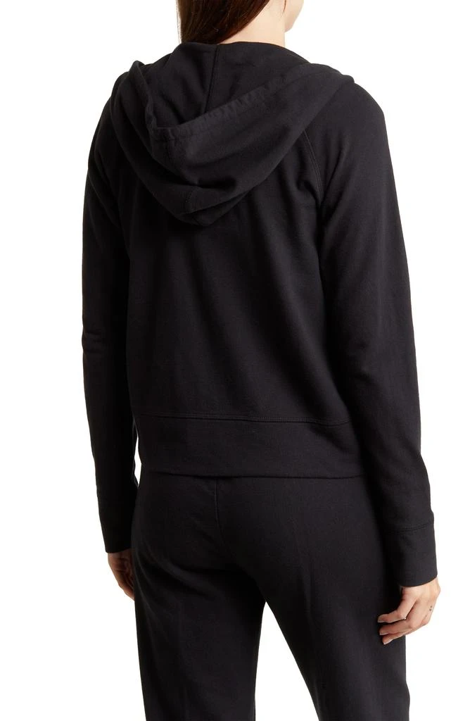 James Perse French Terry Crop Zip Hoodie 2