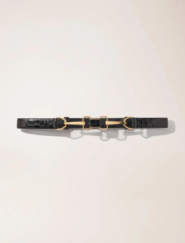 Maje Maje Woman's polyester Leather belt with horse bit buckle for Spring/Summer 1