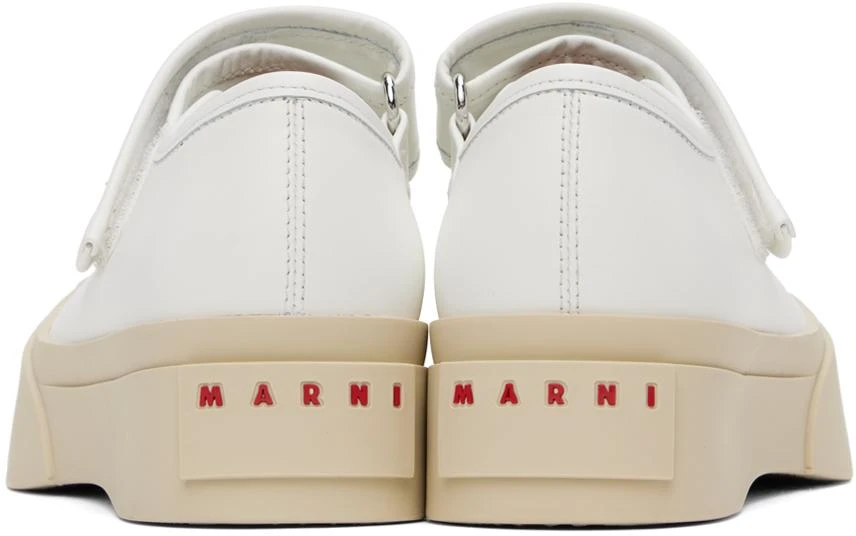 Marni White Mary Jane Ballerina Flats 2