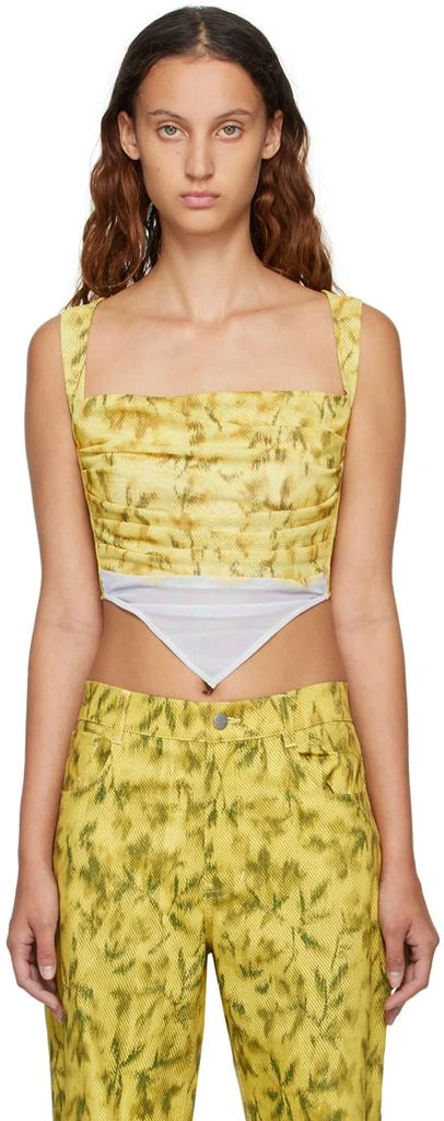 Miaou Yellow Tati Tank Top 1