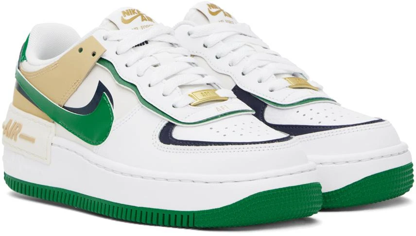 NIKE White Air Force 1 Shadow Sneakers 4