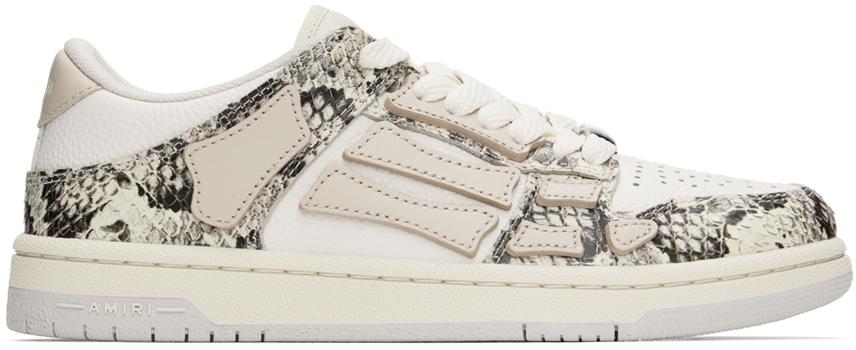 AMIRI Off-White Snake Skel-Top Low Sneakers - Casual Shoes
