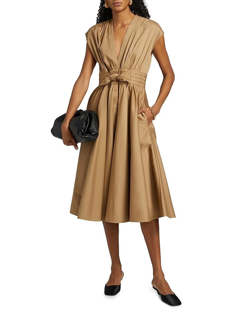 Kobi Halperin Kiernan Cotton-Blend Tie-Waist Midi-Dress 2