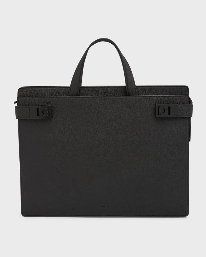 Salvatore Ferragamo Men's Medium Leather Briefcase 1