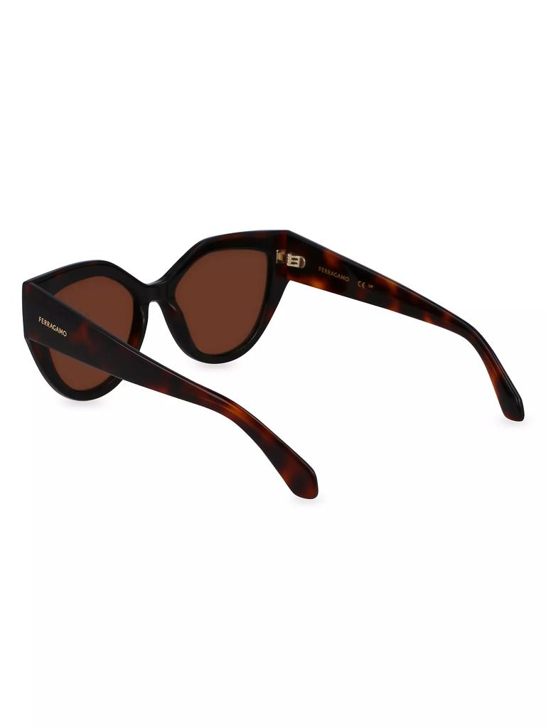 Salvatore Ferragamo Classic Logo 53MM Cat-Eye Sunglasses