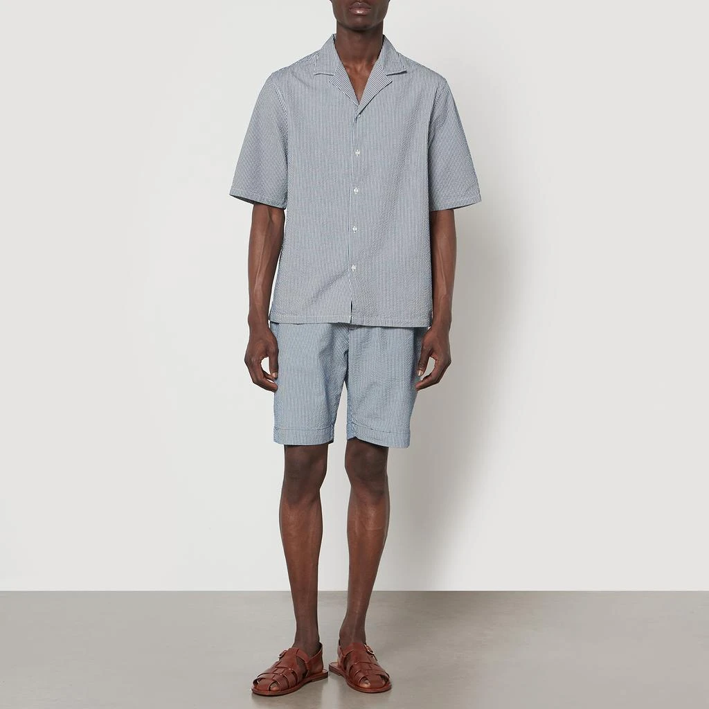 Officine Générale Officine Générale Eren Cotton-Seersucker Shirt 3