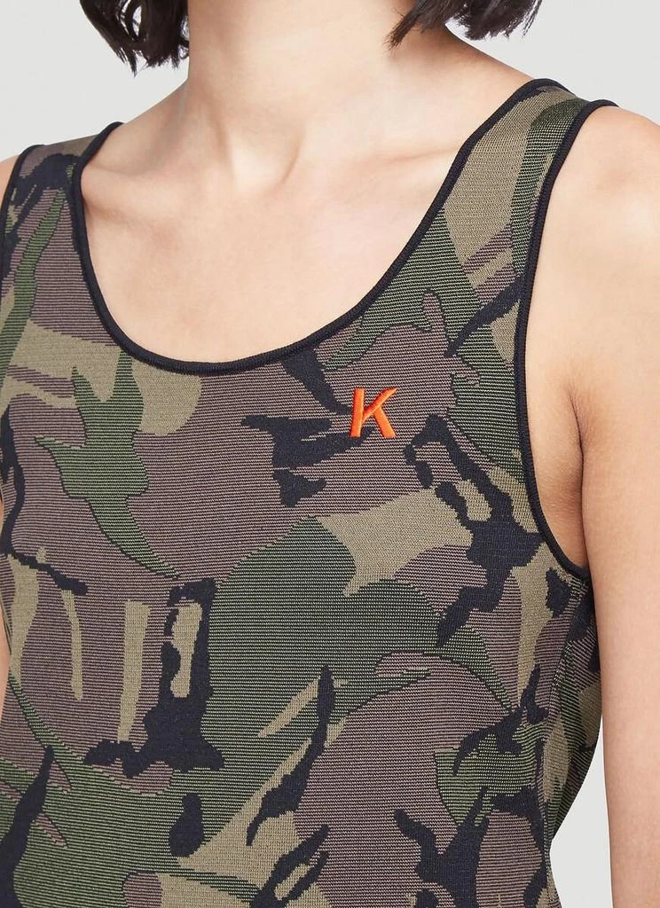 Kwaidan Editions Kwaidan Editions Camouflage Print Tank Top 5