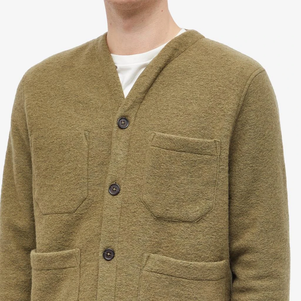 Universal Works Universal Works Wool Fleece Cardigan 5