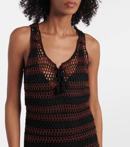ANNA KOSTUROVA Pimento striped cotton minidress 4