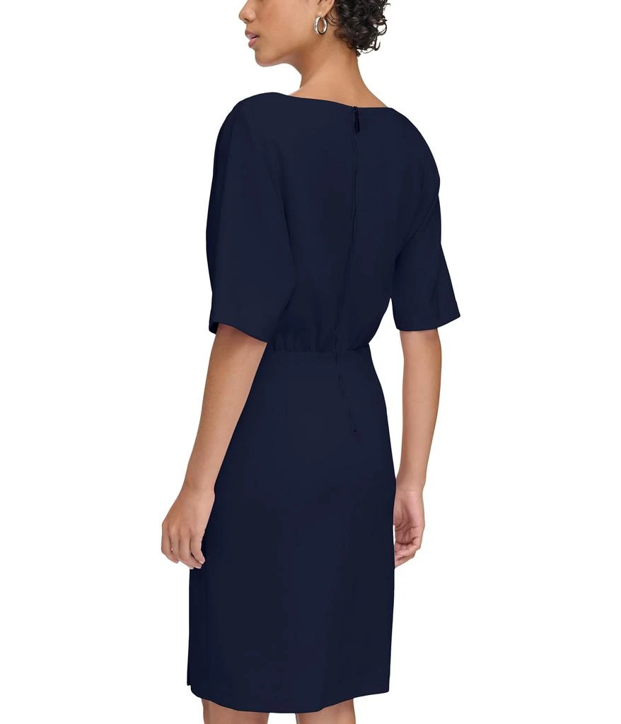 calvin klein navy blue sheath dress Calvin Klein Sleeveless Dress Blue Size 6 SKU 001004-7 – Designers On A Dime